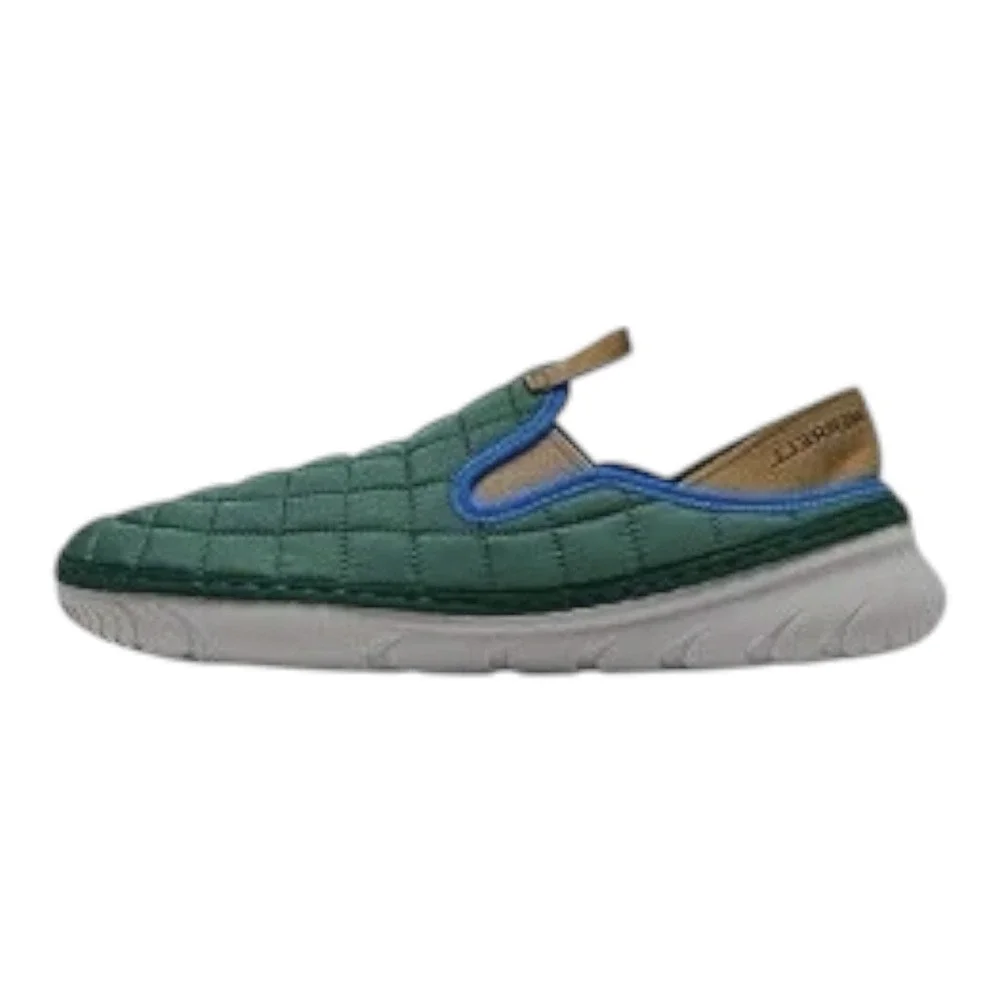Merrell Hut Moc Mens Size 8 Green Quilted Nylon Slip On Loafers J000551 Shoes‎
